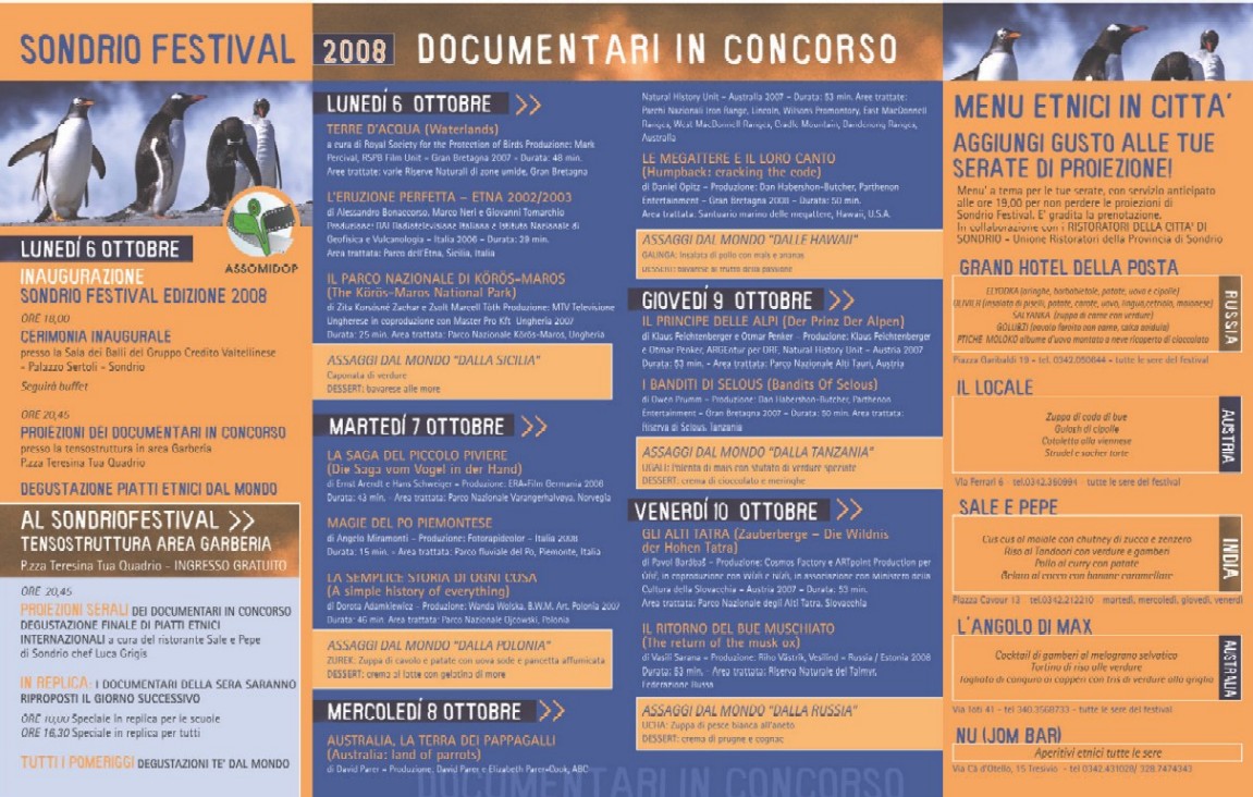 EVENTO: Mostra Internazionale dei Documentari sui Parchi